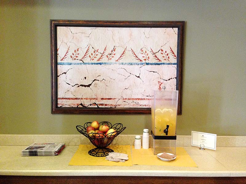 Munras Mural Framed Canvas Photo Print in Lobby of Casa Munras Garden Hotel & Spa, Monterey, California