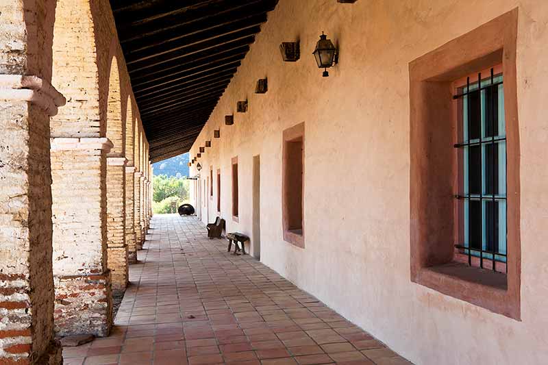 Mission San Antonio de Padua Hallway, Monterey County, California