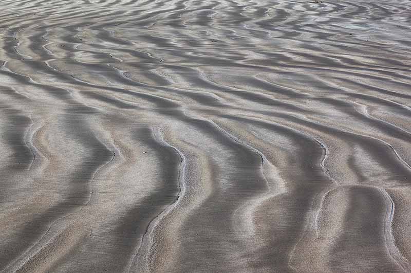 Sand Patterns on Beach, Morro Bay, California