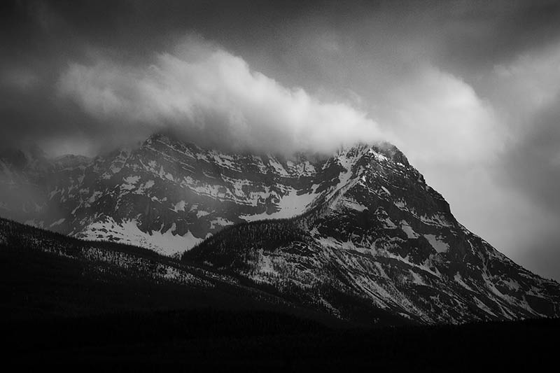 Canadian Rockies Black and White Photos